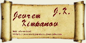 Jevrem Kimpanov vizit kartica